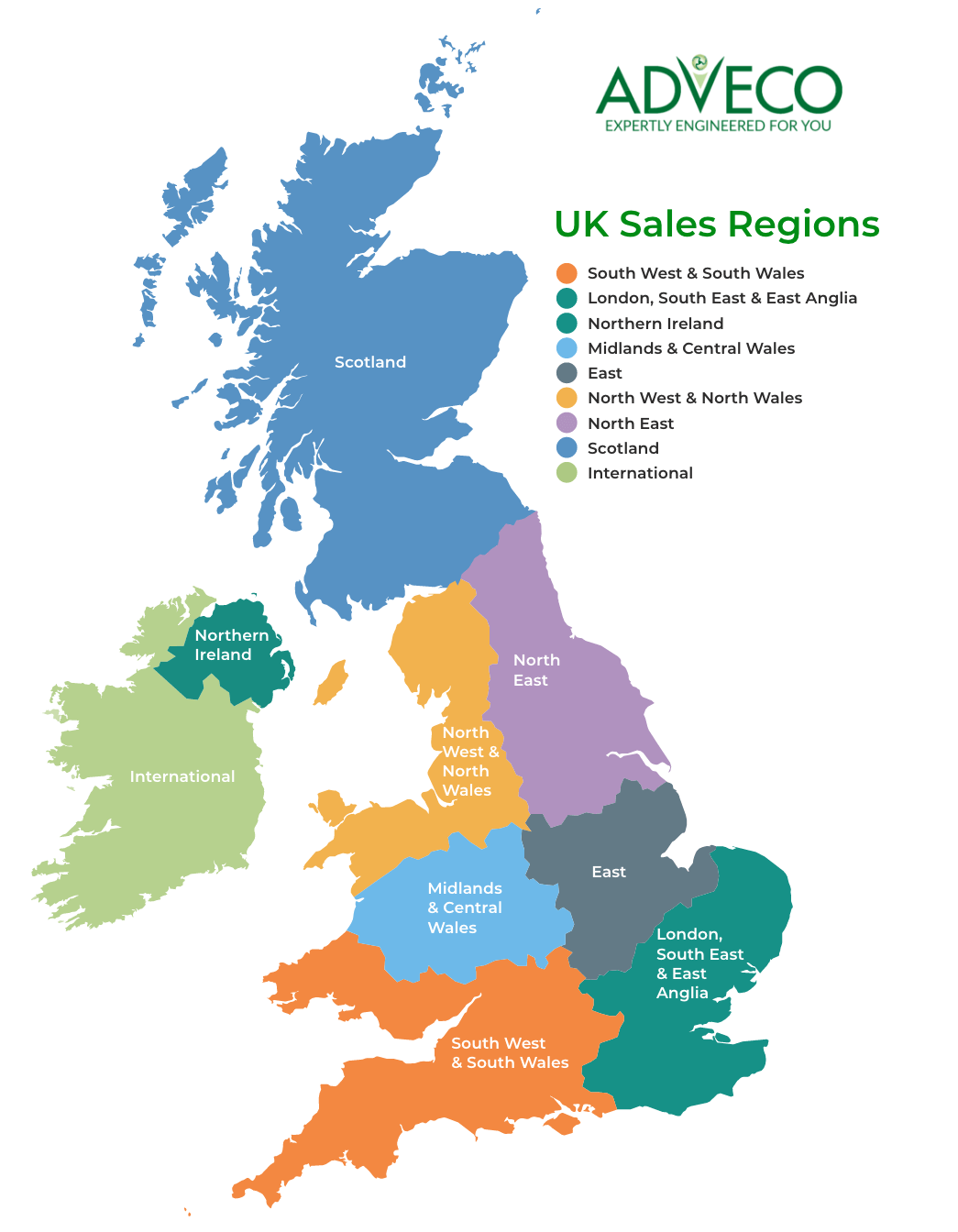 Regional sales Adveco heating and hot water