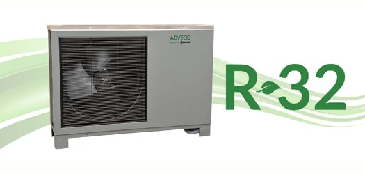 R32 commercial Air Source Heat Pump (ASHP).