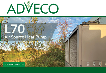 L70 commercial Air Source Heat Pumps (ASHP).