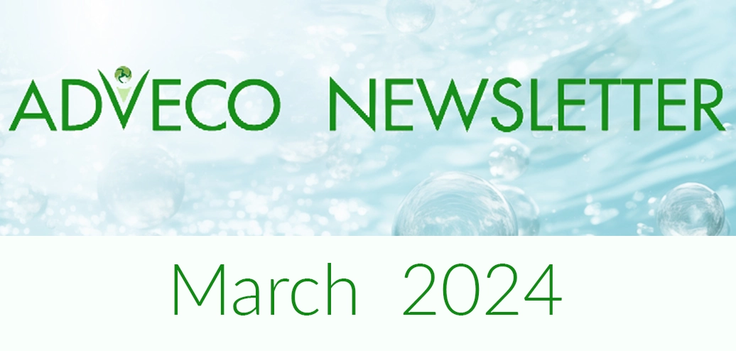 Adveco Newsletter banner, March 2024