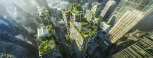 Future sustainable city complex ask adveco about commercial water heating trends banner