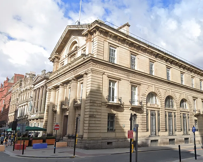 The Ivy, Liverpool. Exterior image of the building