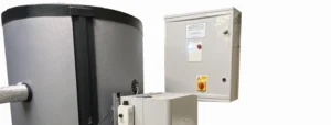 Fusion control box with electric boiler and cyliner